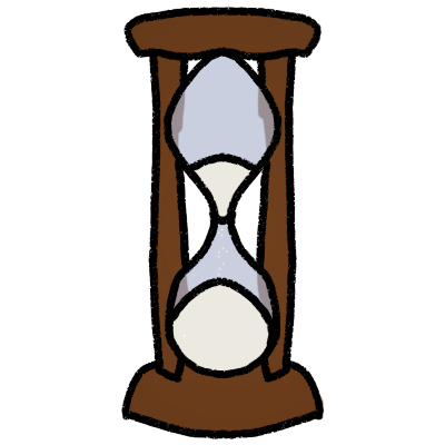 an hourglass